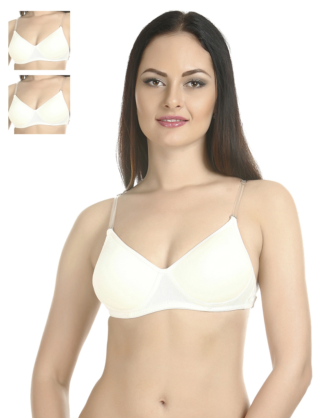 

Tweens Pack of 3 Full-Coverage T-shirt Bras TW1315, White