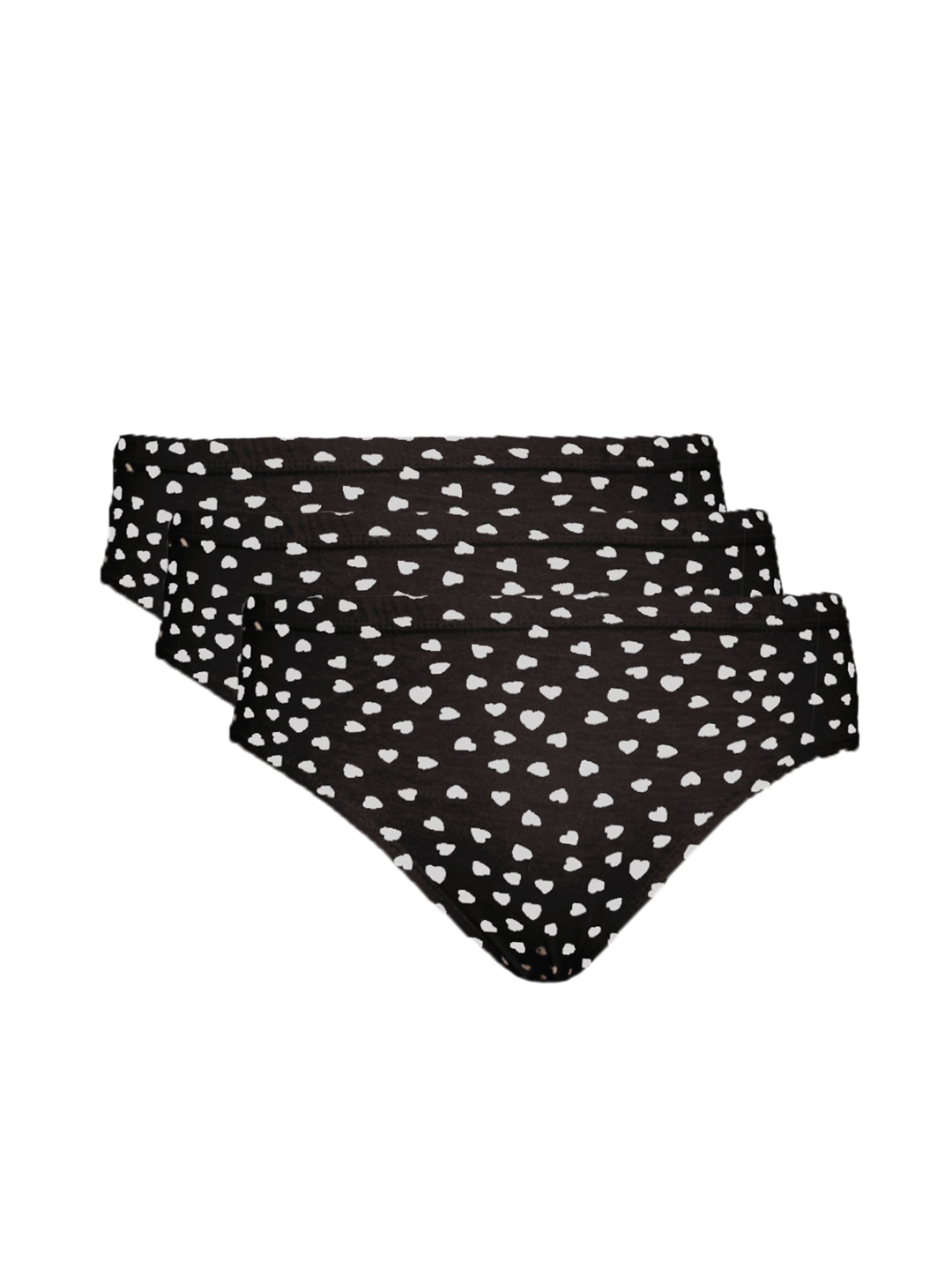 

Tweens Women Pack of 3 Brief TWP108, Black