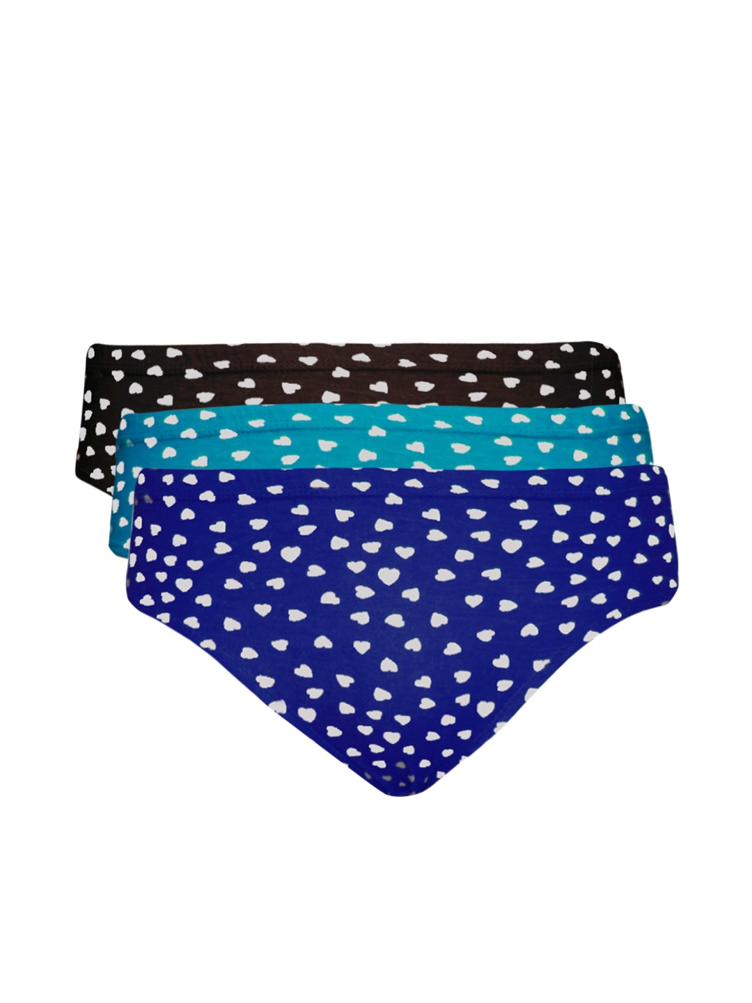 

Tweens Women Set of 3 Printed Briefs TWP114XXL, Brown