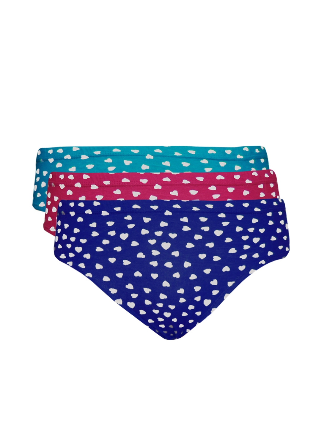 

Tweens Women Set of 3 Printed Briefs TWP118XXL, Blue