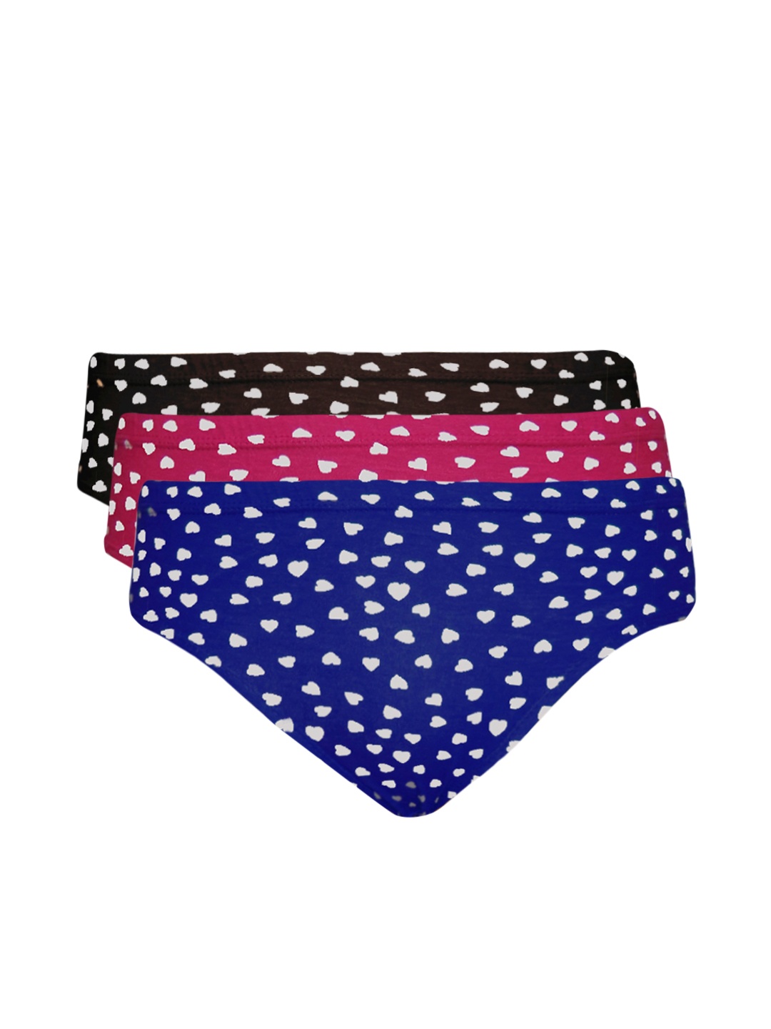 

Tweens Women Set of 3 Printed Briefs TWP117XXL, Brown