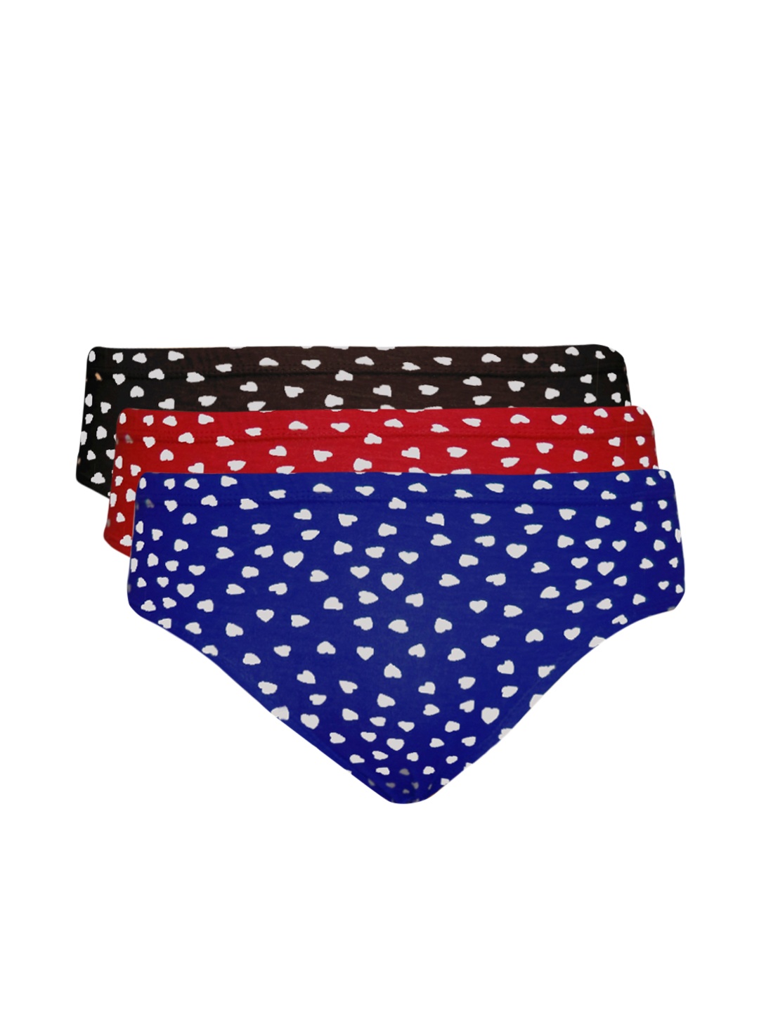 

Tweens Women Set of 3 Printed Briefs TWP116XXL, Brown