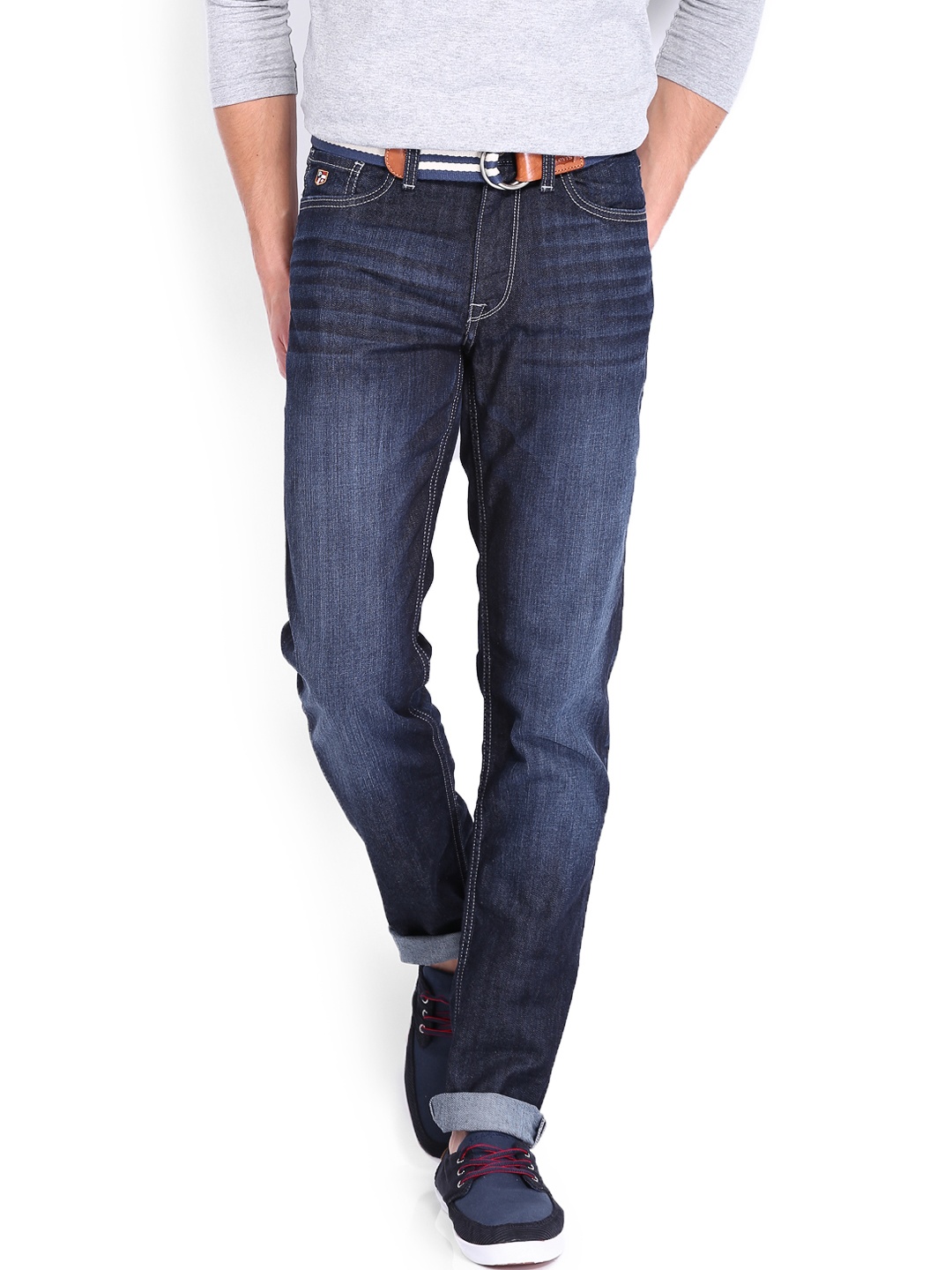 

U.S. Polo Assn. Denim Co. Men Blue Slim Tapered Fit Jeans