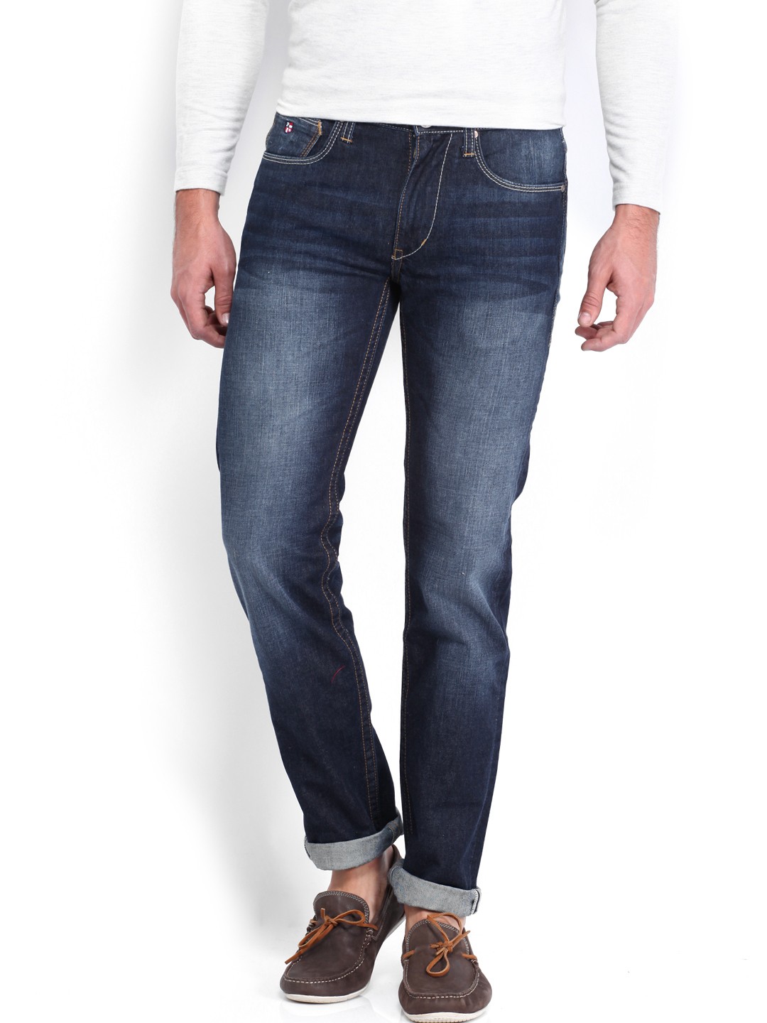 

U.S. Polo Assn. Men Blue Slim Tapered Fit Jeans