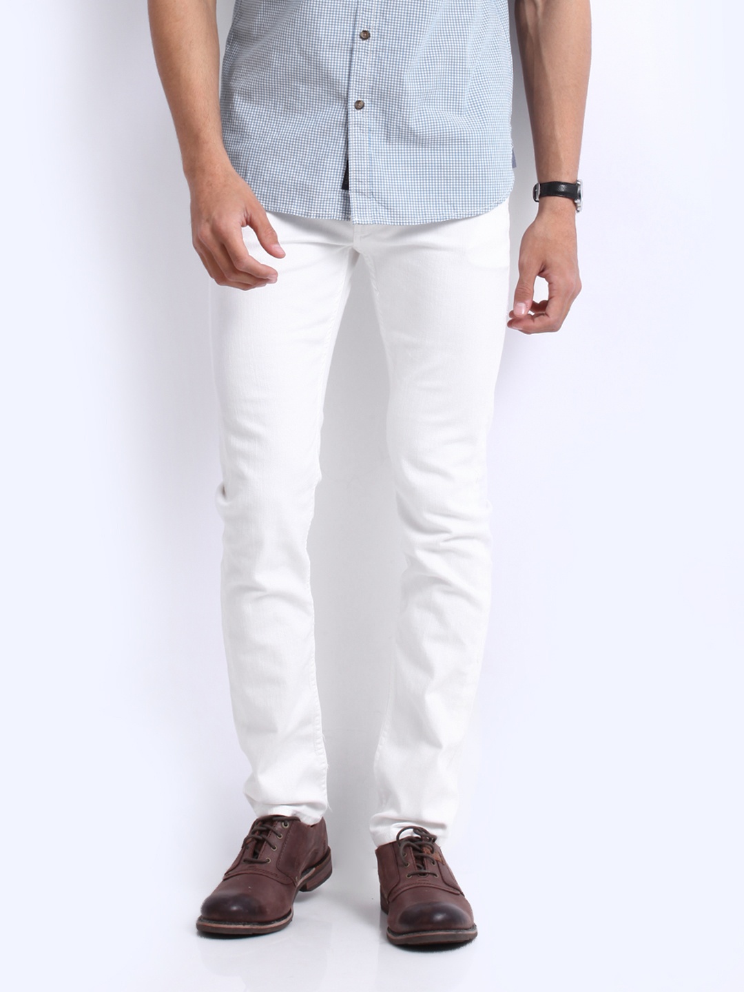 

U.S. Polo Assn. Denim Co. Men White Skinny Fit Stretchable Jeans