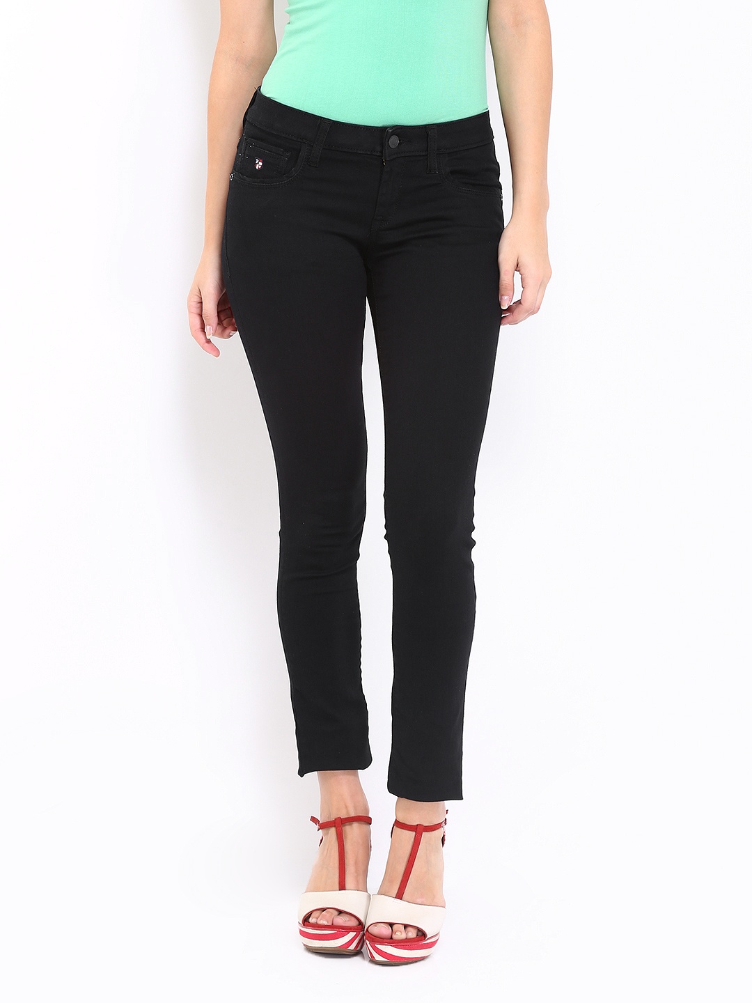 

U.S. Polo Assn. Women Black Super Skinny Fit Jeans