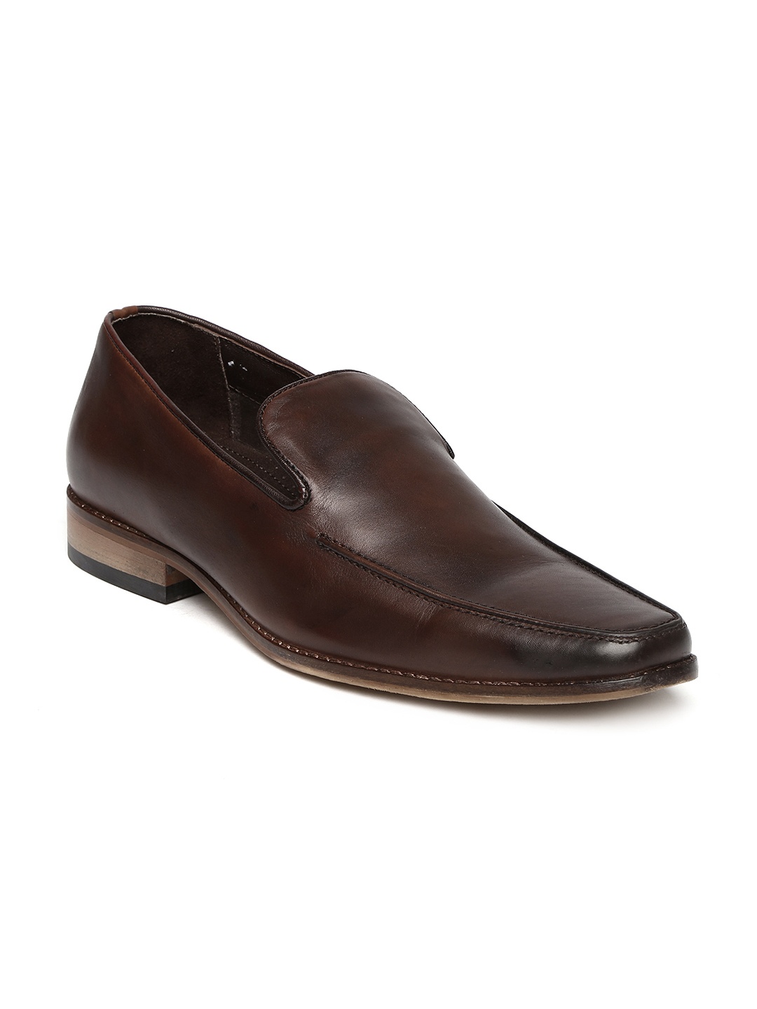

Van Heusen Men Brown Leather Formal Loafers