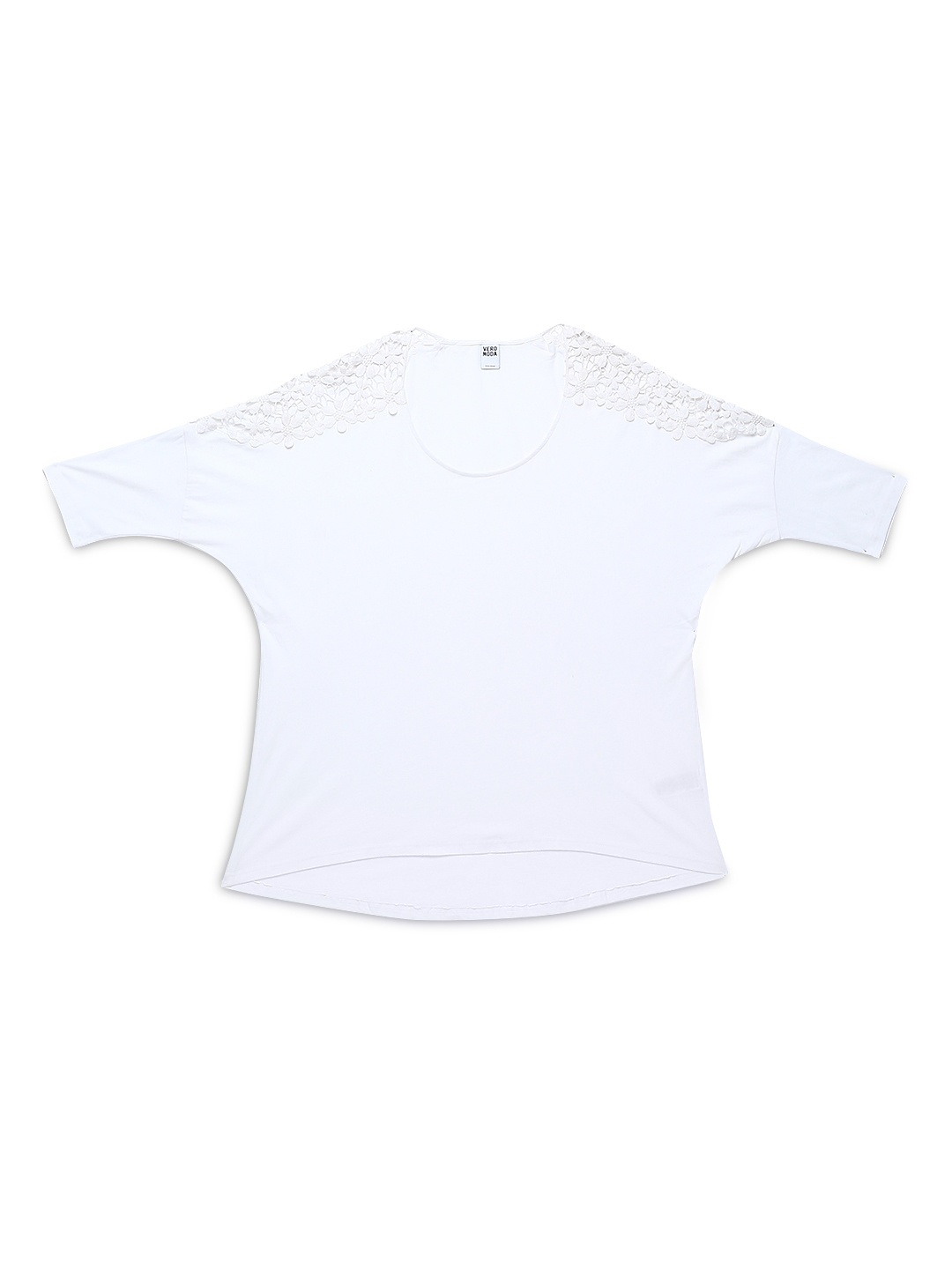 

Vero Moda Women White Pure Cotton Top