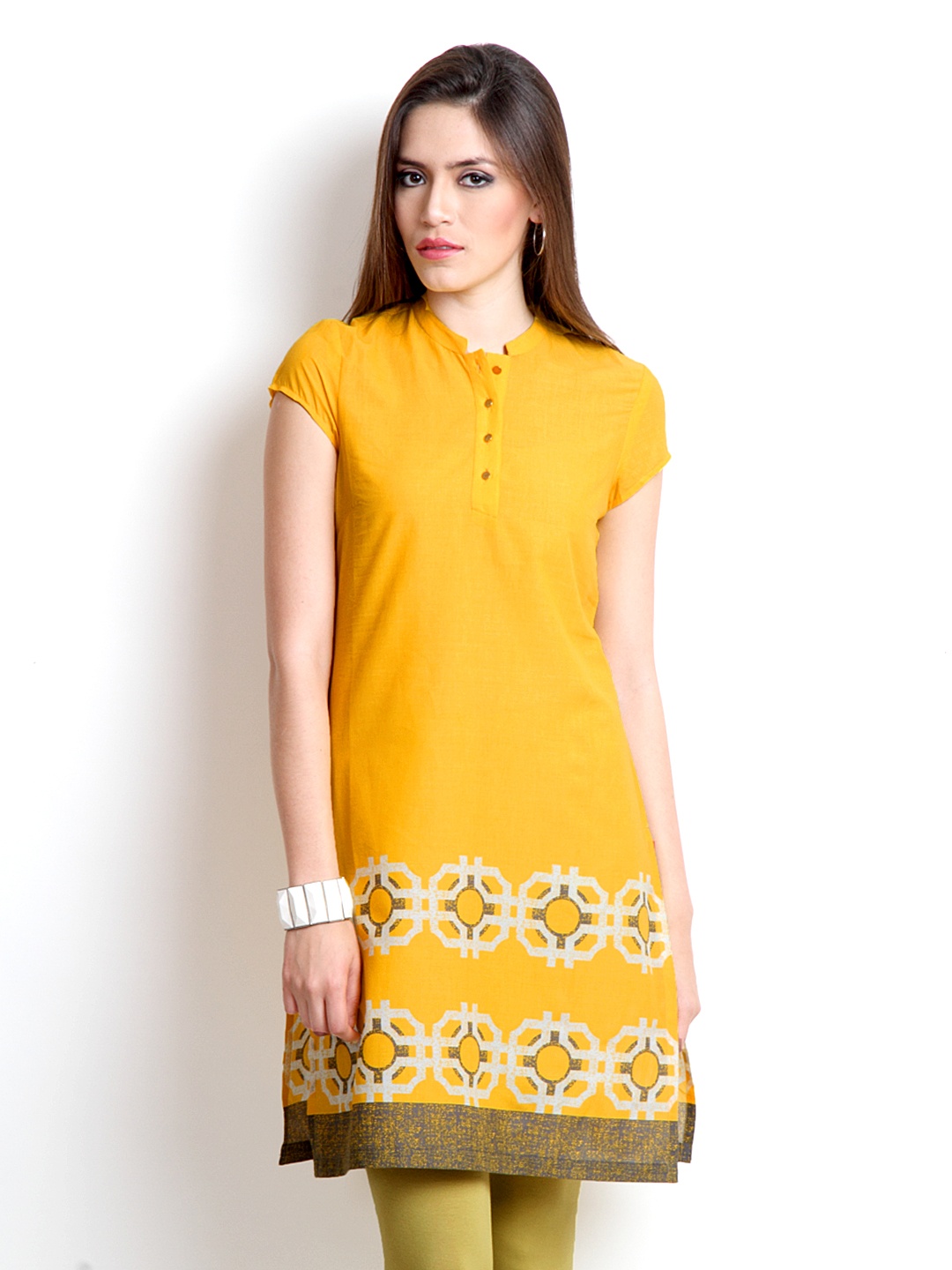 

W Women Yellow Kurta