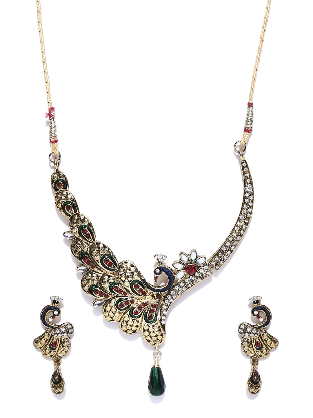 

Zaveri Pearls Gold-Plated Jewellery Set