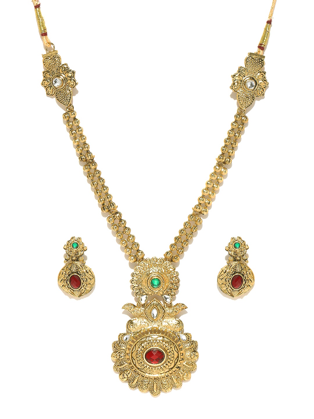 

Zaveri Pearls Gold-Plated Jewellery Set