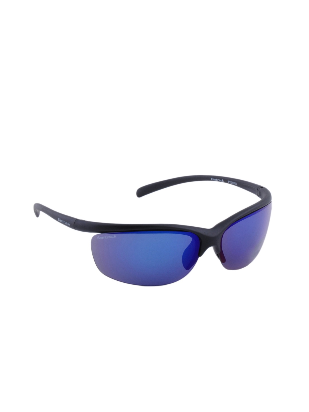 

Fastrack Men Revo Coated Sporty Wrap Sunglasses, Black