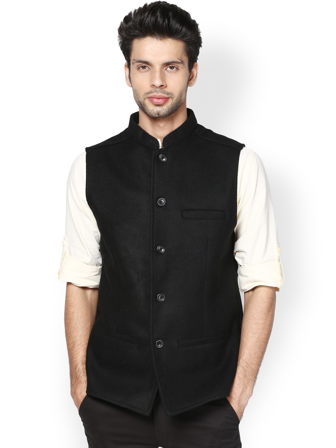 

even Men Black Jacket