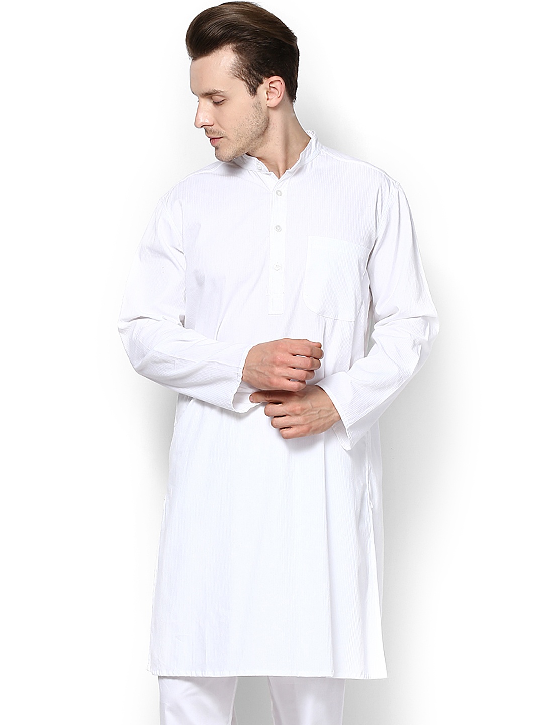 

even Men White Kurta