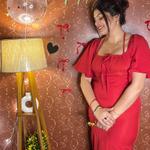 Traquila Flared Sleeve Crepe Maxi Dress view 3
