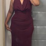 Moda Rapido Cowl Neck Crepe A-Line Maxi Dress view 2