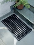 Hosta Homes Black Hollow Rubber Doormat