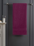 Raymond Home Purple Solid 340 GSM Cotton Bath Towel