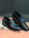 Invictus Men Black Solid Formal Slip-on’s