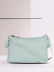 Caprese Women Blue Solid Structured Sling Bag