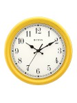 Titan Yellow & White Contemporary Wall Clock