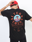 Ketch Men Black Typography Printed Applique Slim Fit T-shirt