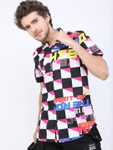 Ketch Men Black Slim Fit Checked Casual Shirt