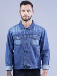 T-Base Men Washed Denim Jacket