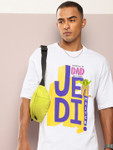 Kook N Keech Star Wars Printed Drop-Shoulder Sleeves Oversized Pure Cotton T-shirt
