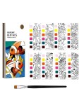 Kidology Kids 20 Piece Fish Watercolour Drawing Book with Painting Brush