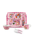 Cello Pink 2025 5 Pieces Melamine Easy to Clean Dinner Set of