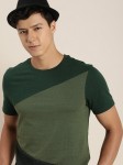 Encore By Invictus Men Round Neck Colourblocked T-shirt