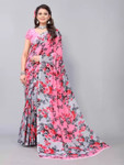 Moda Rapido Floral Printed Pure Georgette Saree