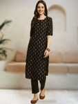 Moda Rapido Ethnic  Printed Straight Kurta with Trouser