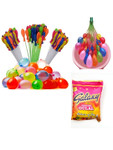 Craftvatika Red and Green 111 Pieces Holi Colour With Water Balloons Combo