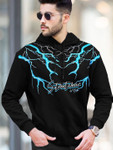 Tripr Men Abstract Printed Hooded T-shirt