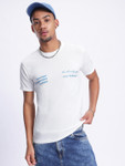 Glitchez Tee Printed Drop-Shoulder Sleeves T-shirt