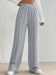 Povaxpo Women High-Rise Loose -Fit Track Pant