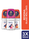 Rexona Women Pack Of 3 Long Lasting Deodorant Roll On – 50ml Each