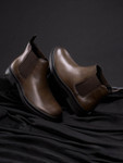 Red Tape Men Leather High-Top Chelsea Boots