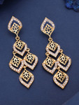 Anouk Gold-Plated Brass Artificial Beads Drop Earrings