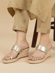 House Of Pataudi Ethnic Wedge Heels