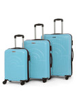 Teakwood Leathers Set of 3 Concentrix Hard Sided Trolley Suitcases – Cabin+Medium+Large