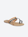 Biba Women Beige One Toe Flats
