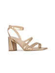 Naturalizer Women Gold-Toned Leather Party Block Sandals