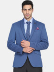 Blackberrys Men Blue Solid Slim-Fit Single-Breasted Blazers