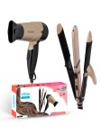 Vega Hair Dryer & Straightener Combo- 3 in 1 Hair Styler & Insta Glam Hair Dryer VGGP-10