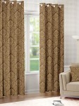 Raymond Home Brown 2 Pcs Ethnic Motifs Woven Design Door Curtains