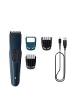 Philips SkinProtect Beard Trimmer BT1232/18 Last 4X Longer Self Sharpening Blades- Blue