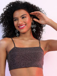Ketch Black Embellished Bralette Crop Top
